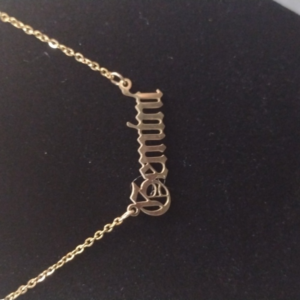 Gold Stainless Steel Gemini ♊ Necklace
